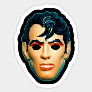 Greaser Man Mask Sticker